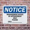 Signmission Manager's Office By Appointment Only Please OSHA Notice Sign, Plastic, 10in W x 7in L, 2PK OS-2PACK-NS-P-710-L-14139 - alternate 3